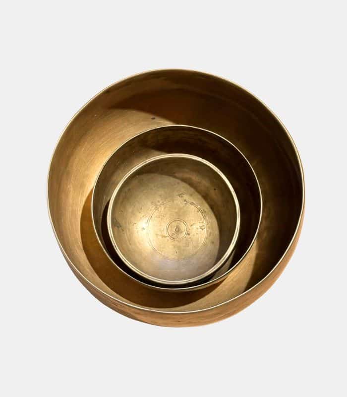 Sæt med 3 antikke syngeskåle